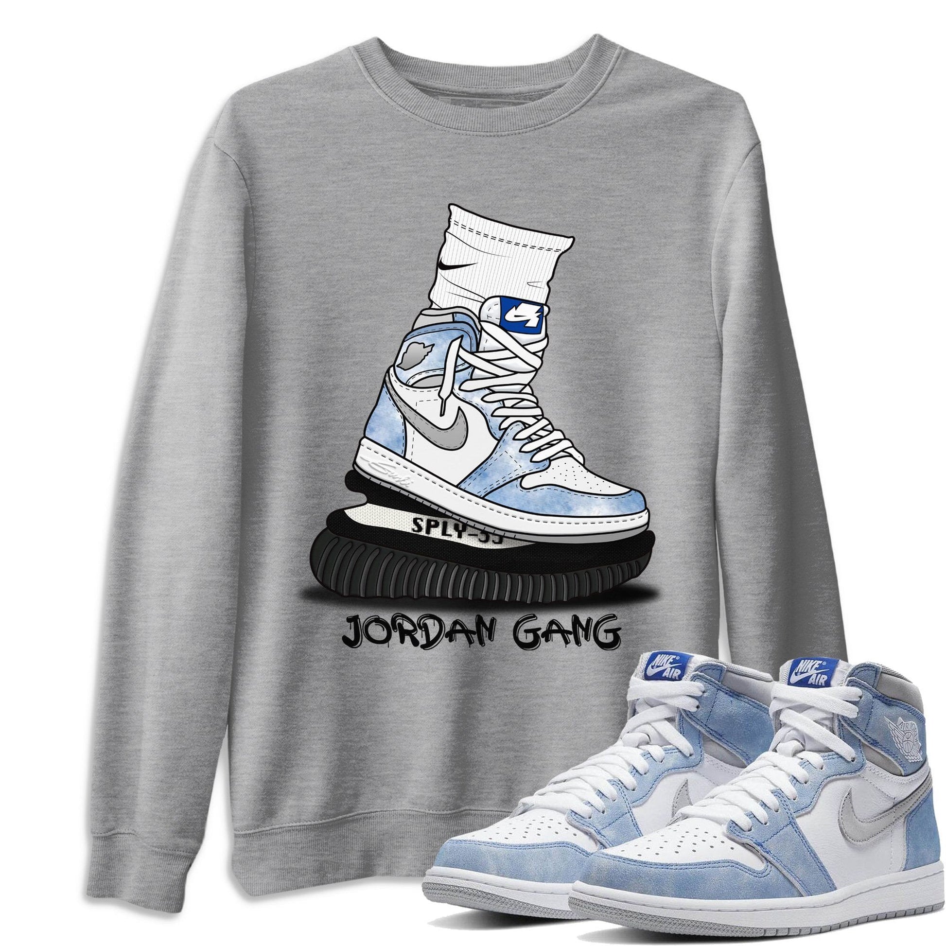 Jordan 1 Hyper Royal Sneaker Match Tees Jordan Gang Sneaker Tees Jordan 1 Hyper Royal Sneaker Release Tees Unisex Shirts