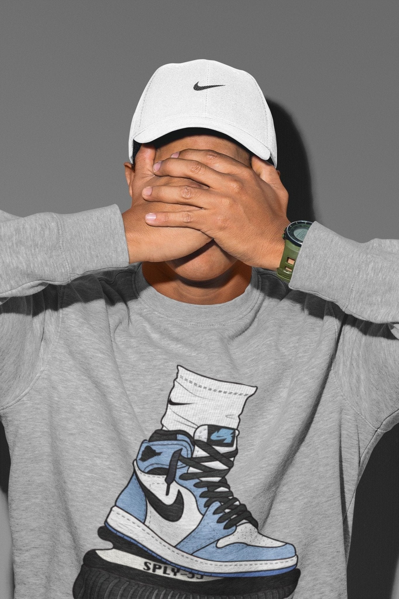 Jordan 1 University Blue Sneaker Match Tees Jordan Gang Sneaker Tees Jordan 1 University Blue Sneaker Release Tees Unisex Shirts