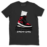 Jordan 1 Bred Patent Sneaker Match Tees Jordan Gang Sneaker Tees Jordan 1 Bred Patent Sneaker Release Tees Unisex Shirts