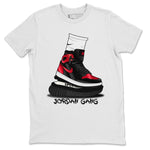 Jordan 1 Bred Patent Sneaker Match Tees Jordan Gang Sneaker Tees Jordan 1 Bred Patent Sneaker Release Tees Unisex Shirts