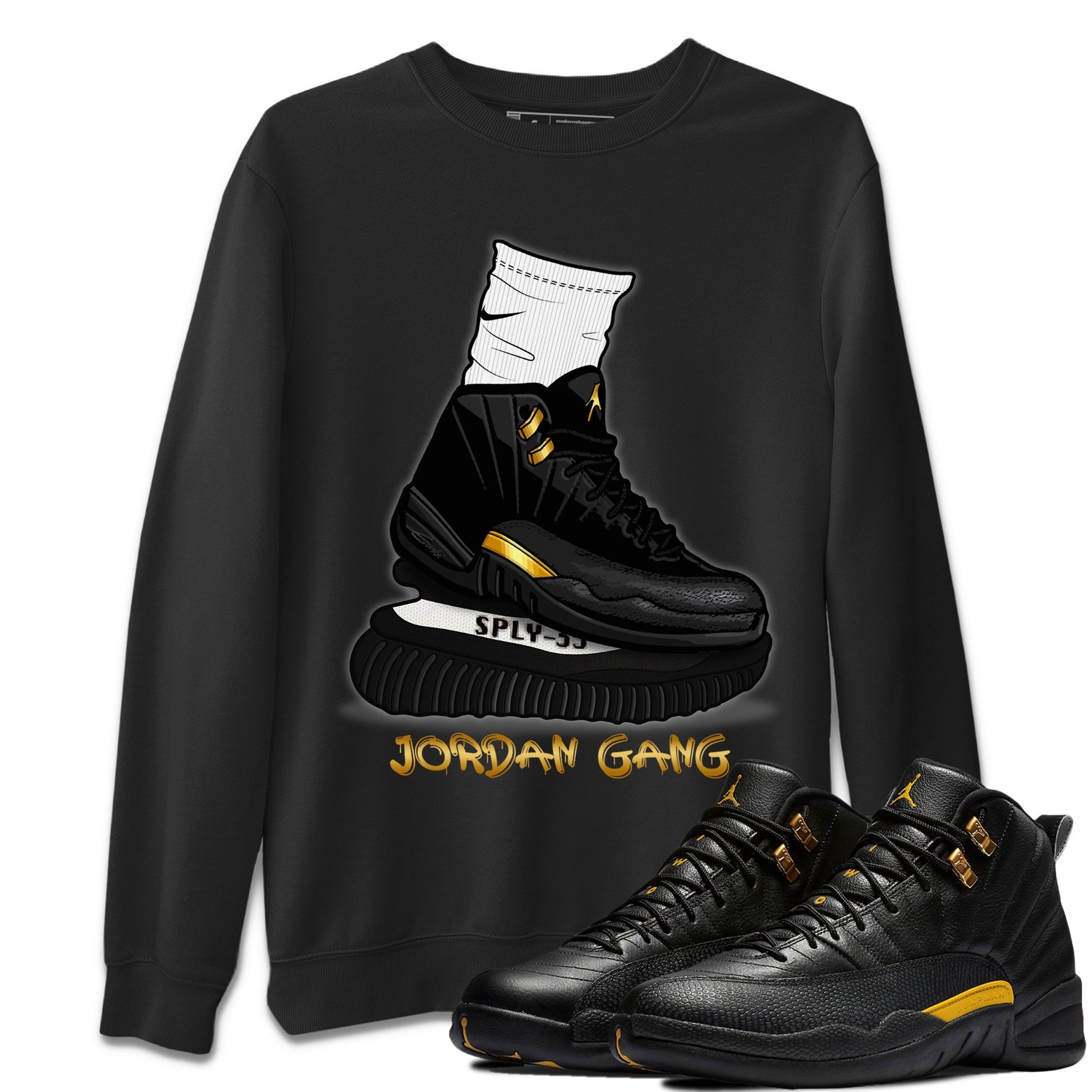 Jordan 12 Black Taxi Sneaker Match Tees Jordan Gang Sneaker Tees Jordan 12 Black Taxi Sneaker Release Tees Unisex Shirts