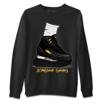 Jordan 12 Black Taxi Sneaker Match Tees Jordan Gang Sneaker Tees Jordan 12 Black Taxi Sneaker Release Tees Unisex Shirts