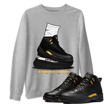 Jordan 12 Black Taxi Sneaker Match Tees Jordan Gang Sneaker Tees Jordan 12 Black Taxi Sneaker Release Tees Unisex Shirts