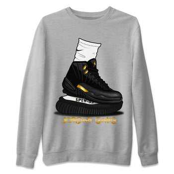 Jordan 12 Black Taxi Sneaker Match Tees Jordan Gang Sneaker Tees Jordan 12 Black Taxi Sneaker Release Tees Unisex Shirts