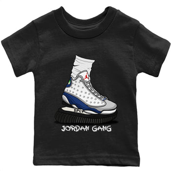 Jordan 13 French Blue Sneaker Match Tees Jordan Gang Sneaker Tees Jordan 13 French Blue Sneaker Release Tees Kids Shirts