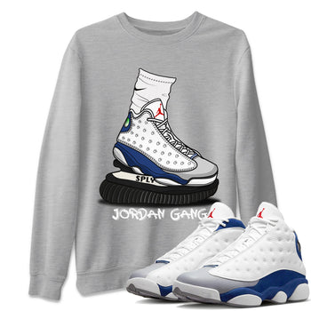 Jordan 13 French Blue Sneaker Match Tees Jordan Gang Sneaker Tees Jordan 13 French Blue Sneaker Release Tees Unisex Shirts