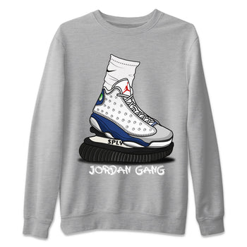 Jordan 13 French Blue Sneaker Match Tees Jordan Gang Sneaker Tees Jordan 13 French Blue Sneaker Release Tees Unisex Shirts