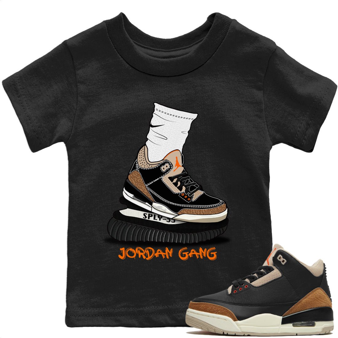 Jordan 3 Desert Elephant Sneaker Match Tees Jordan Gang Sneaker Tees Jordan 3 Desert Elephant Sneaker Release Tees Kids Shirts