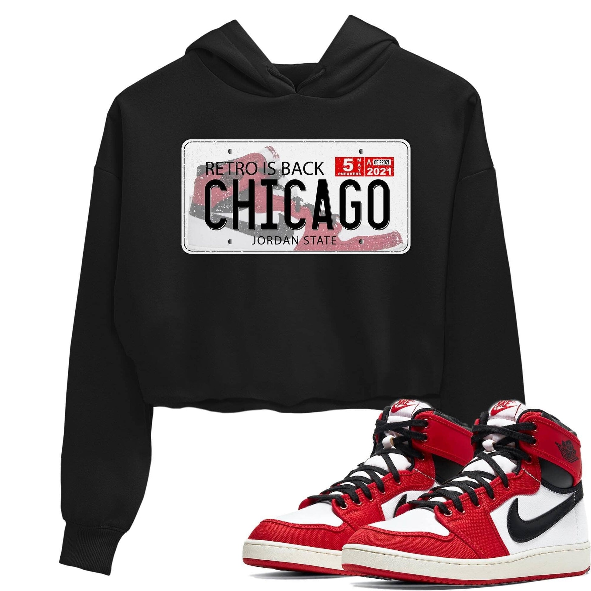 Jordan 1 Chicago Sneaker Match Tees Jordan Plate Sneaker Tees Jordan 1 Chicago Sneaker Release Tees Women's Shirts