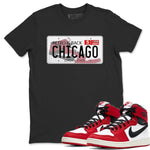 Jordan 1 Chicago Sneaker Match Tees Jordan Plate Sneaker Tees Jordan 1 Chicago Sneaker Release Tees Unisex Shirts