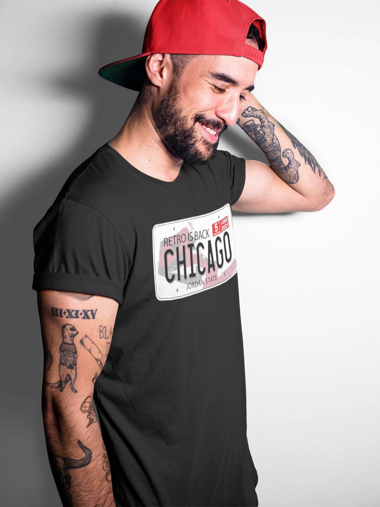 Jordan 1 Chicago Sneaker Match Tees Jordan Plate Sneaker Tees Jordan 1 Chicago Sneaker Release Tees Unisex Shirts