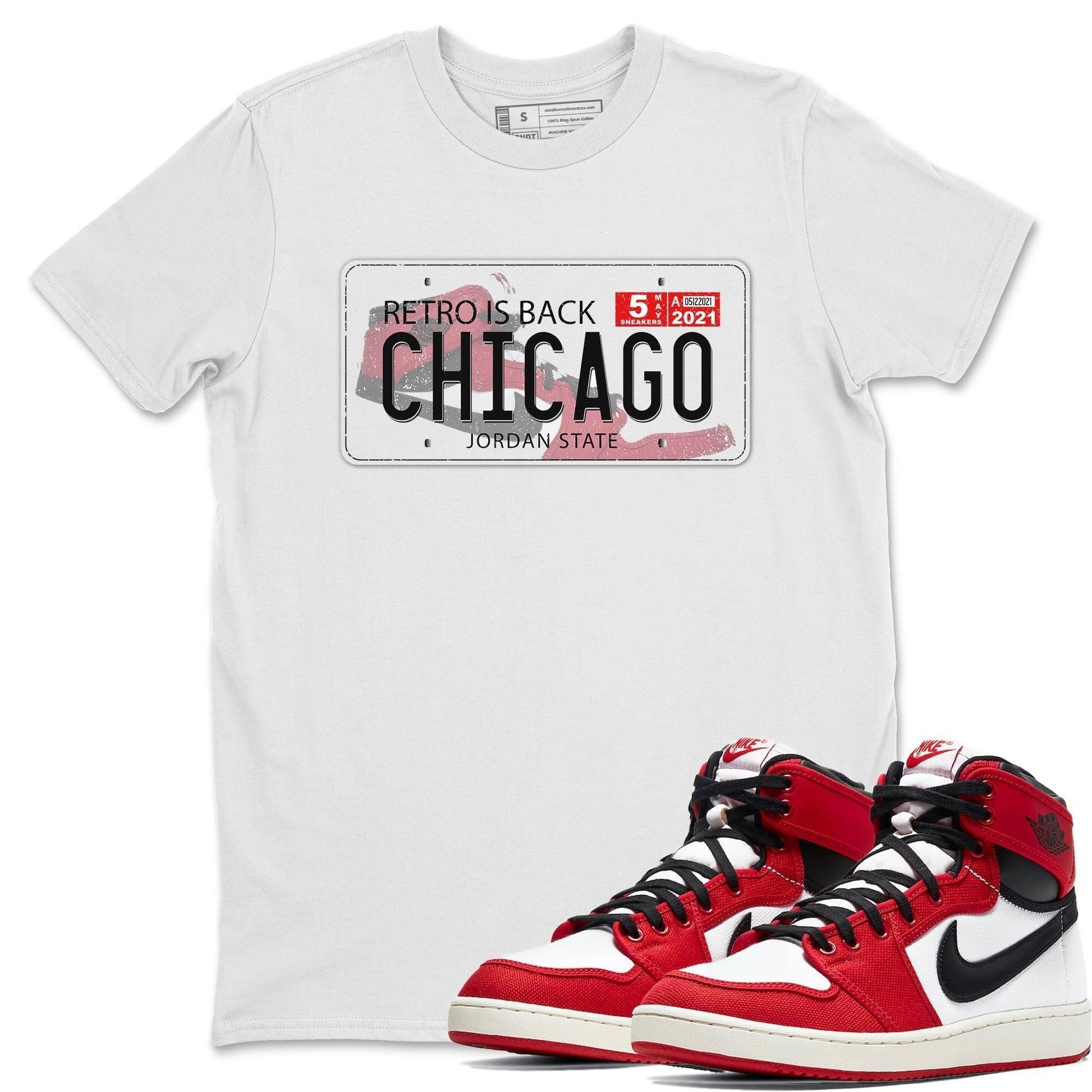 Jordan 1 Chicago Sneaker Match Tees Jordan Plate Sneaker Tees Jordan 1 Chicago Sneaker Release Tees Unisex Shirts