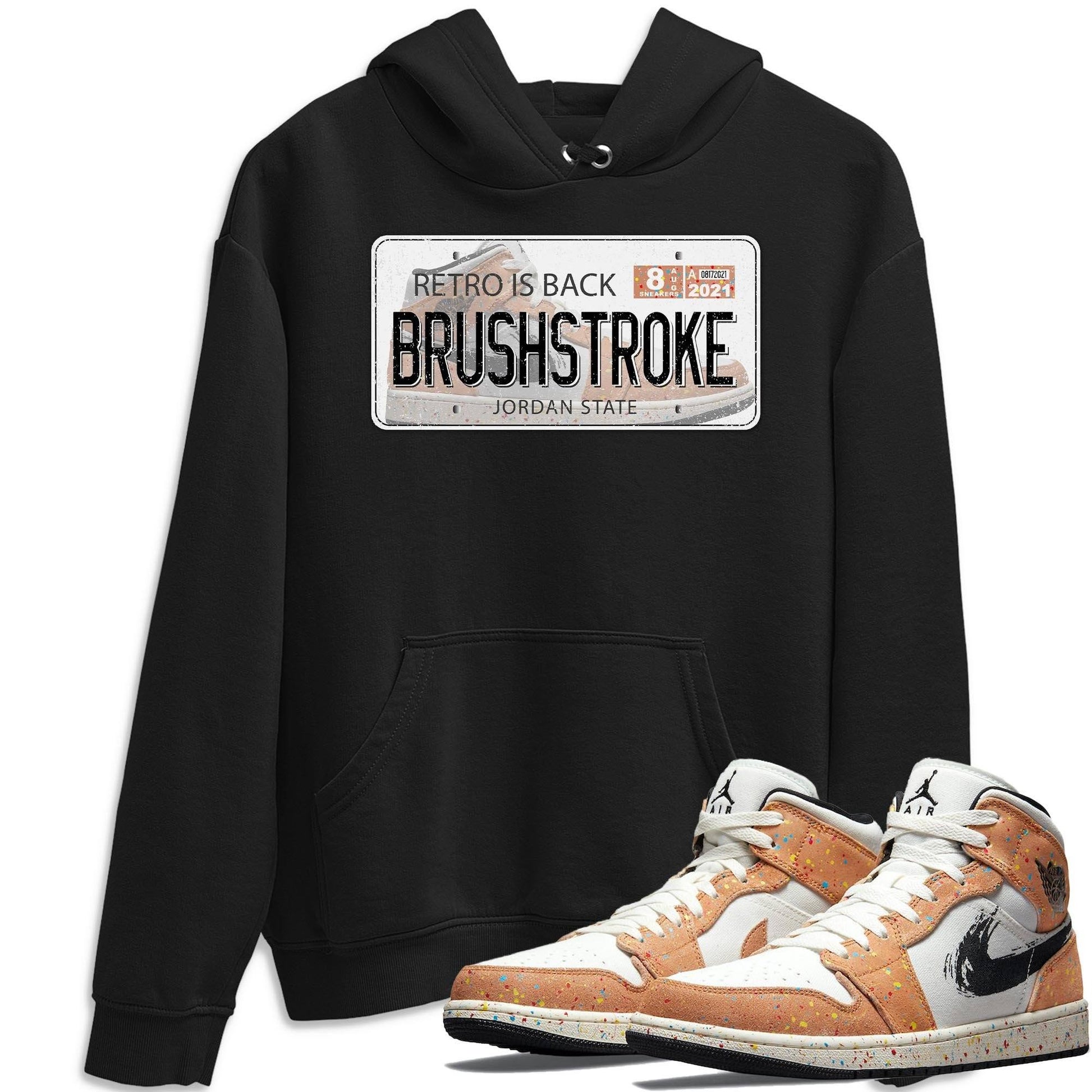 Jordan 1 Brushstroke Sneaker Match Tees Jordan Plate Sneaker Tees Jordan 1 Brushstroke Sneaker Release Tees Unisex Shirts