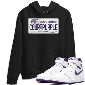 Jordan 1 WMNS Court Purple Sneaker Match Tees Jordan Plate Sneaker Tees Jordan 1 WMNS Court Purple Sneaker Release Tees Unisex Shirts