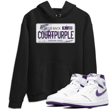 Jordan 1 WMNS Court Purple Sneaker Match Tees Jordan Plate Sneaker Tees Jordan 1 WMNS Court Purple Sneaker Release Tees Unisex Shirts