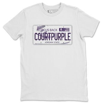 Jordan 1 WMNS Court Purple Sneaker Match Tees Jordan Plate Sneaker Tees Jordan 1 WMNS Court Purple Sneaker Release Tees Unisex Shirts