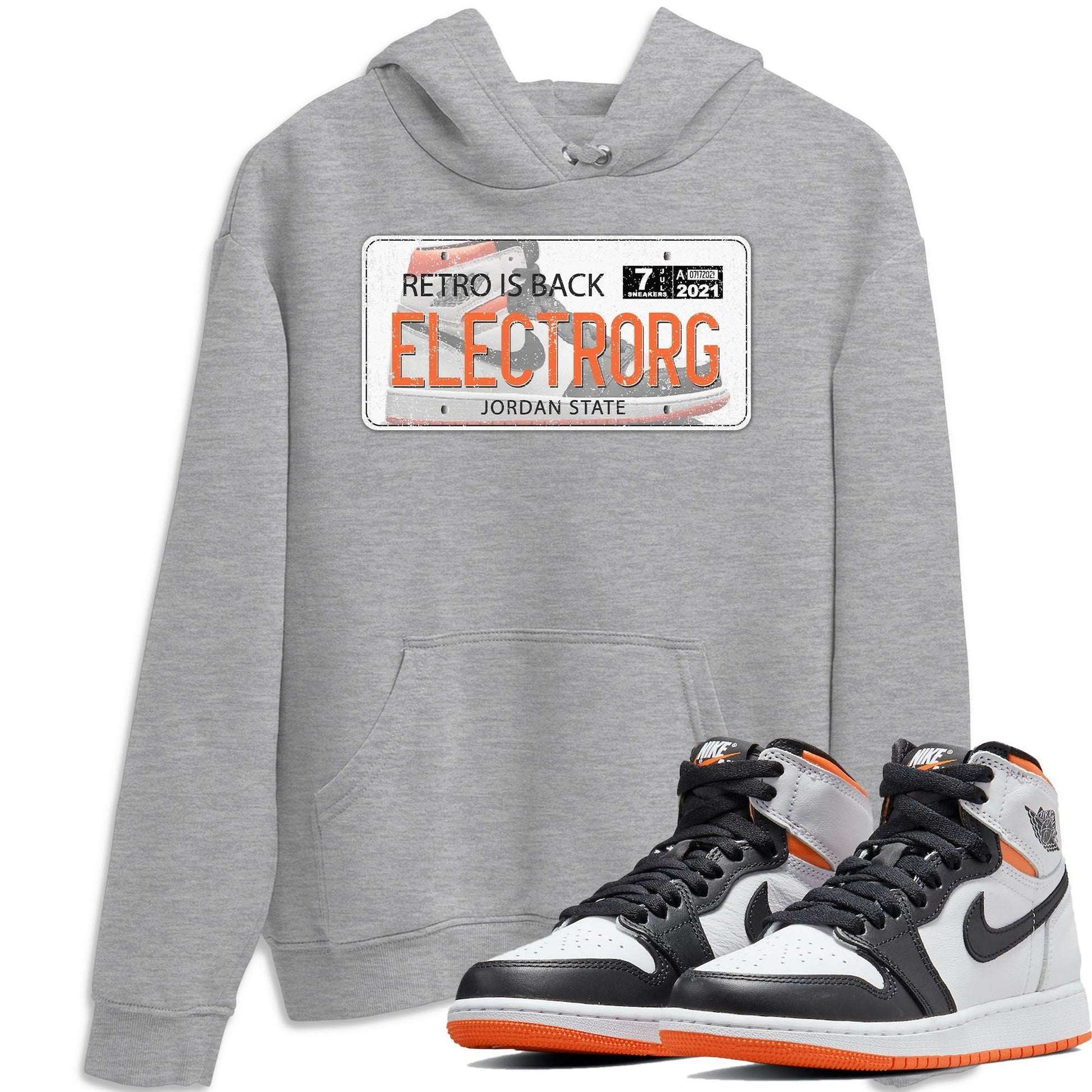 Jordan 1 Electro Orange Sneaker Match Tees Jordan Plate Sneaker Tees Jordan 1 Electro Orange Sneaker Release Tees Unisex Shirts