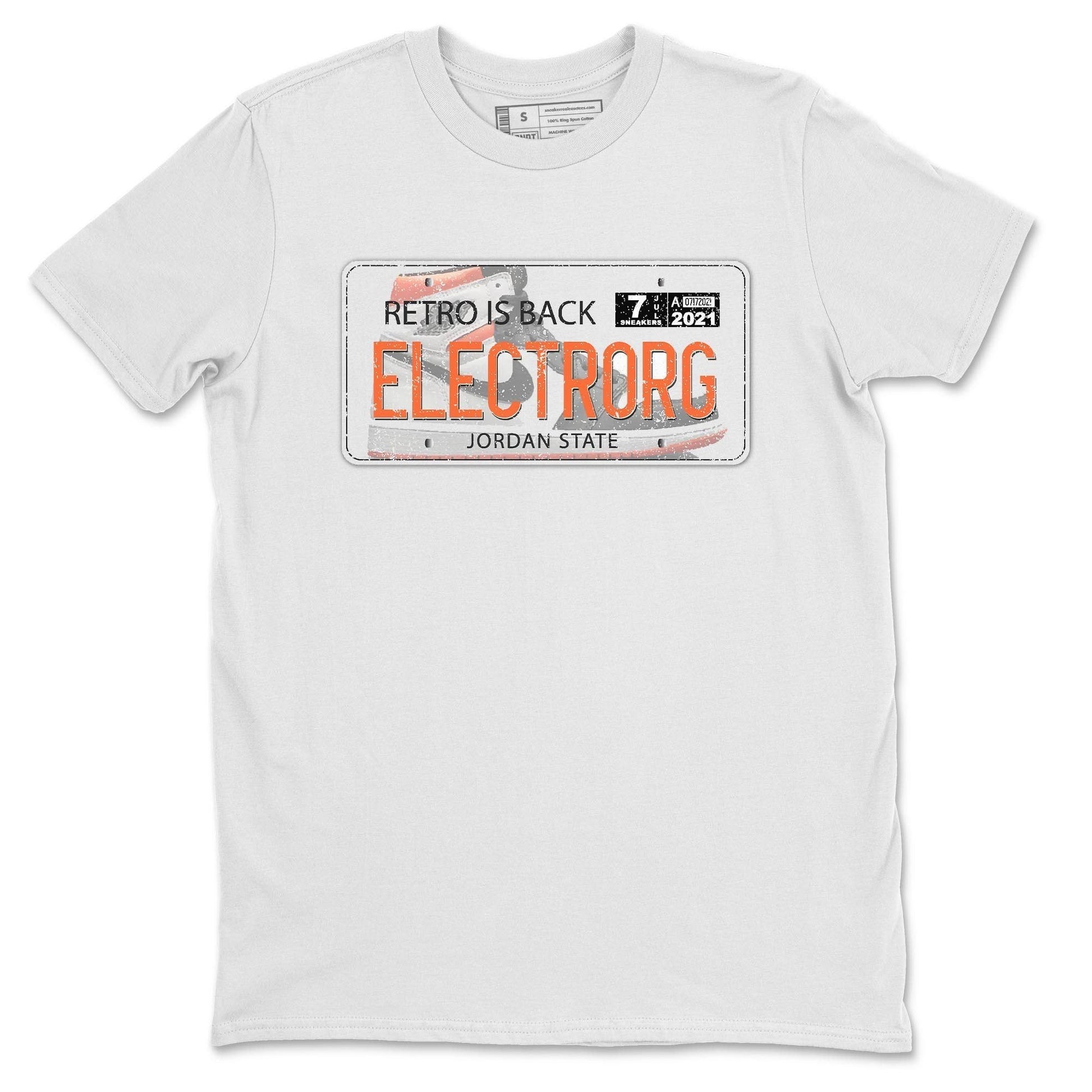 Jordan 1 Electro Orange Sneaker Match Tees Jordan Plate Sneaker Tees Jordan 1 Electro Orange Sneaker Release Tees Unisex Shirts