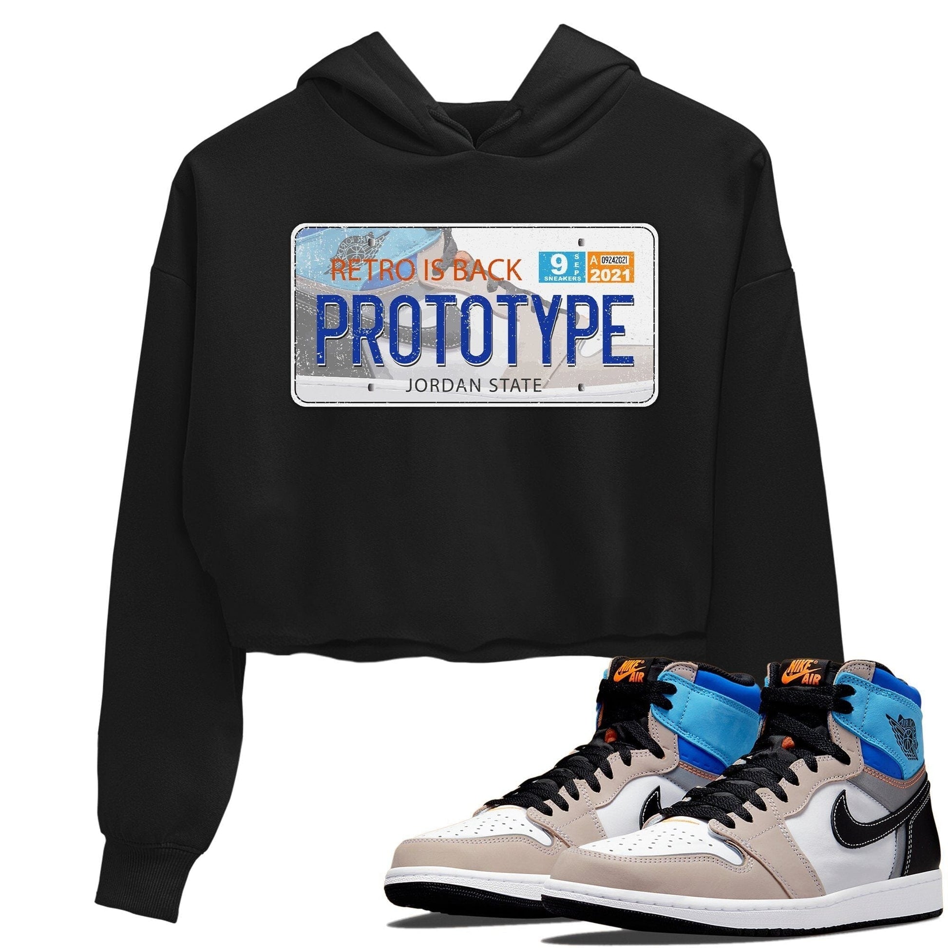 Jordan 1 Prototype Sneaker Match Tees Jordan Plate Sneaker Tees Jordan 1 Prototype Sneaker Release Tees Women's Shirts
