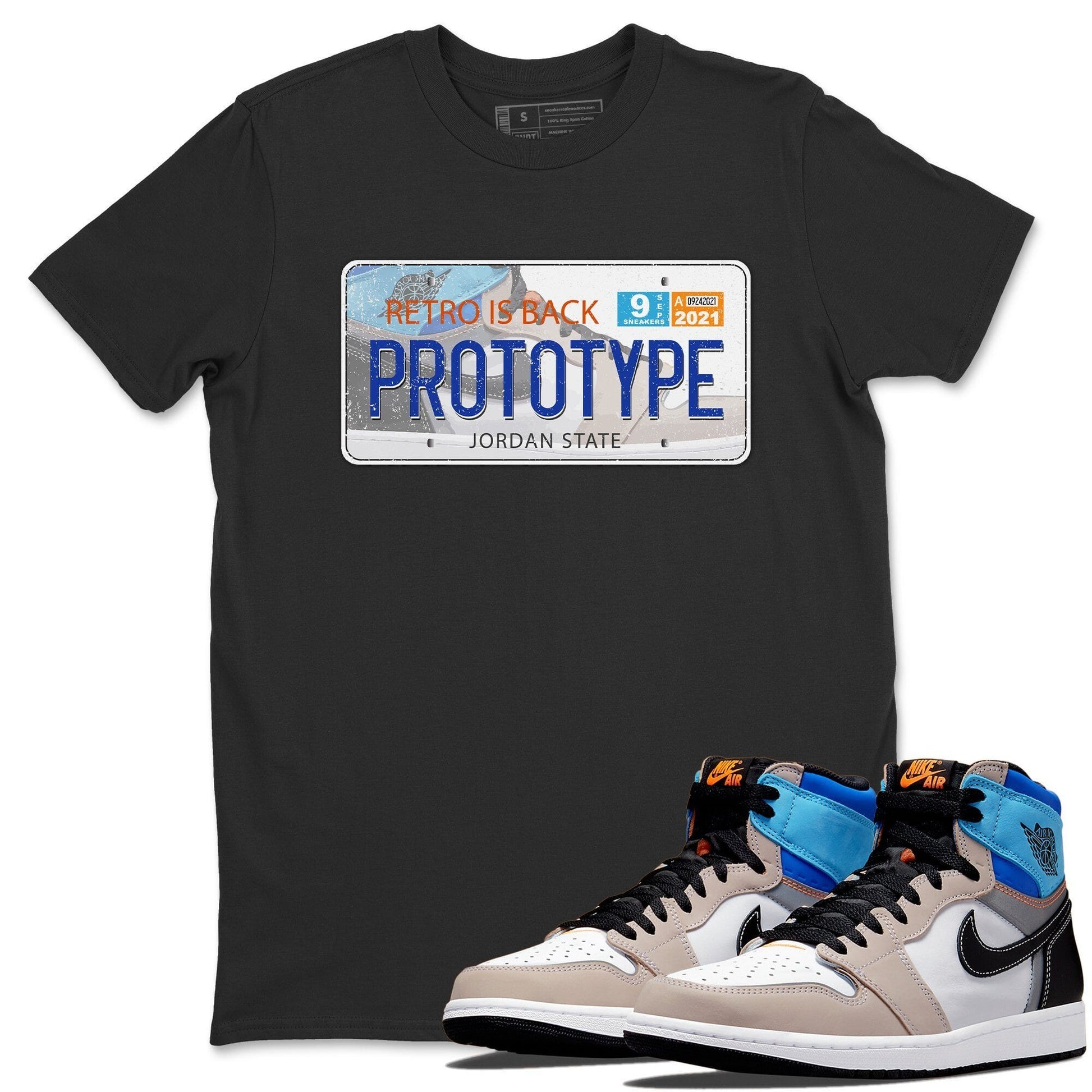 Jordan 1 Prototype Sneaker Match Tees Jordan Plate Sneaker Tees Jordan 1 Prototype Sneaker Release Tees Unisex Shirts