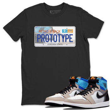 Jordan 1 Prototype Sneaker Match Tees Jordan Plate Sneaker Tees Jordan 1 Prototype Sneaker Release Tees Unisex Shirts