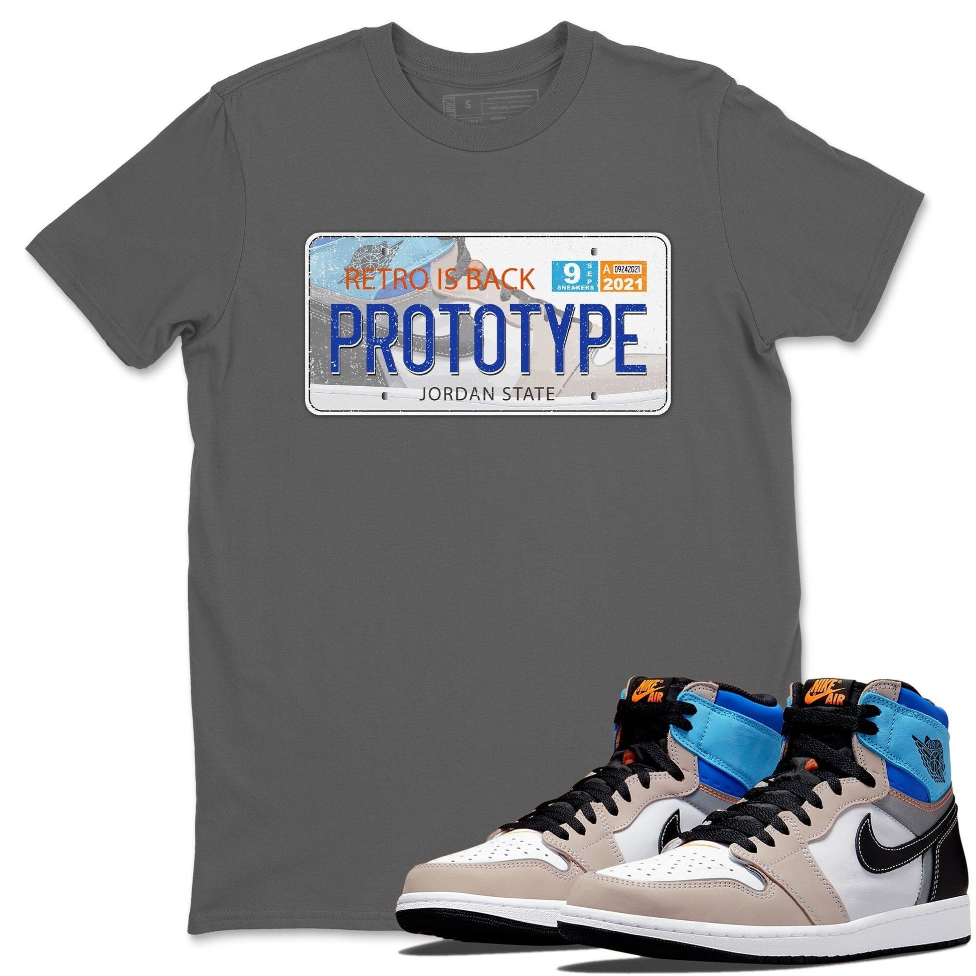 Jordan 1 Prototype Sneaker Match Tees Jordan Plate Sneaker Tees Jordan 1 Prototype Sneaker Release Tees Unisex Shirts