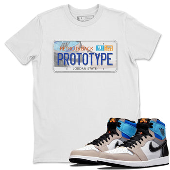 Jordan 1 Prototype Sneaker Match Tees Jordan Plate Sneaker Tees Jordan 1 Prototype Sneaker Release Tees Unisex Shirts