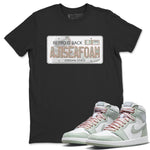 Jordan 1 Seafoam Sneaker Match Tees Jordan Plate Sneaker Tees Jordan 1 Seafoam Sneaker Release Tees Unisex Shirts