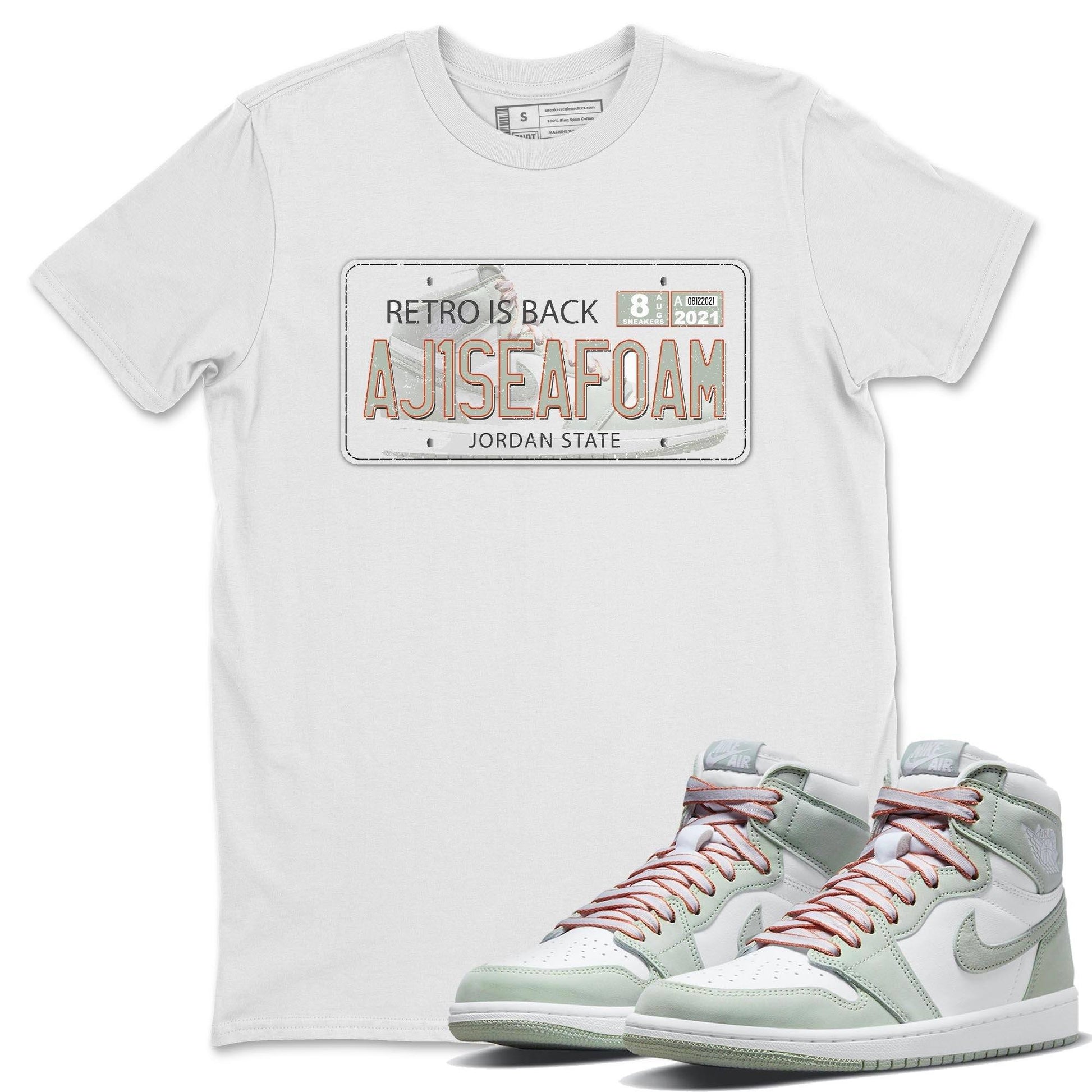 Jordan 1 Seafoam Sneaker Match Tees Jordan Plate Sneaker Tees Jordan 1 Seafoam Sneaker Release Tees Unisex Shirts