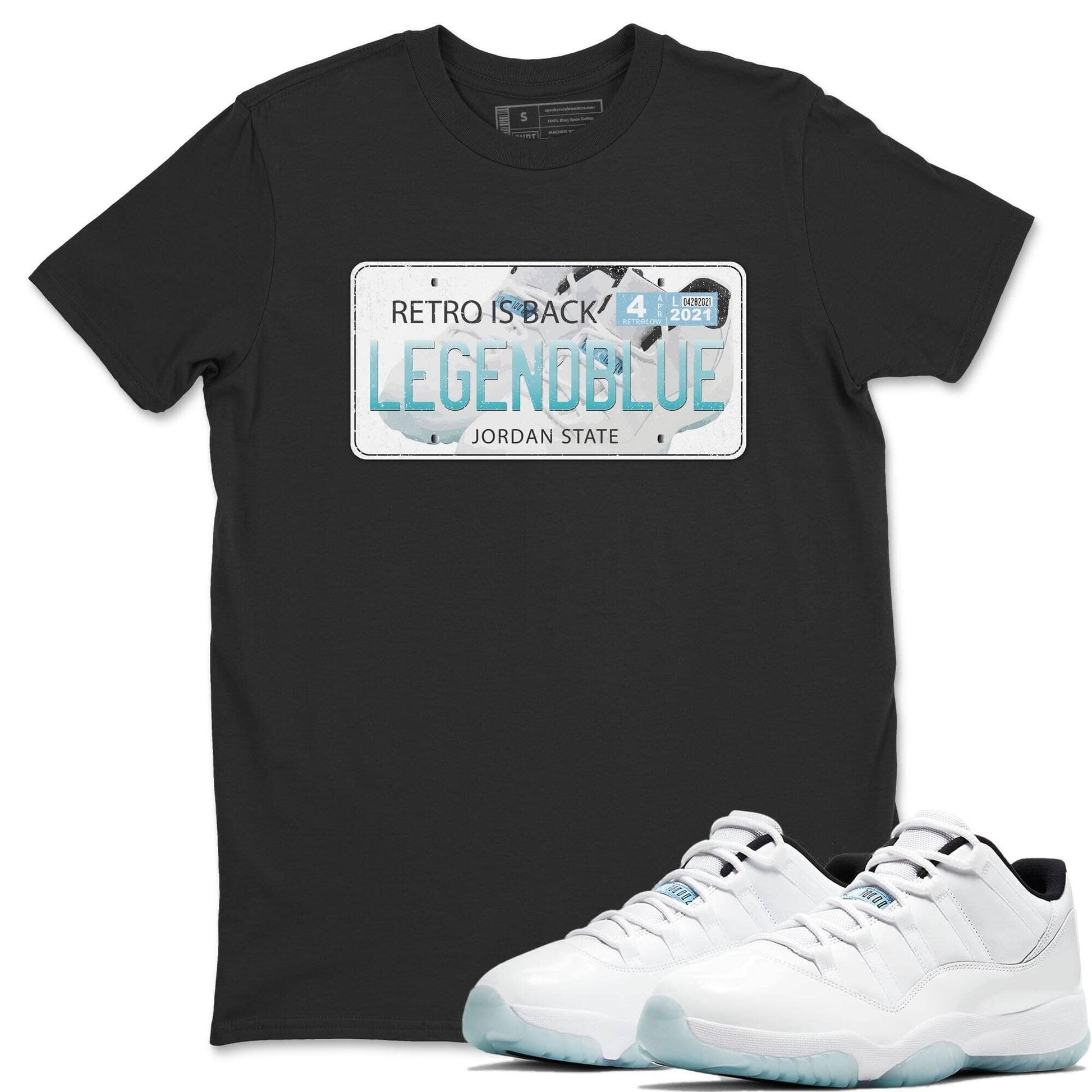 Jordan 11 Legend Blue Sneaker Match Tees Jordan Plate Sneaker Tees Jordan 11 Legend Blue Sneaker Release Tees Unisex Shirts