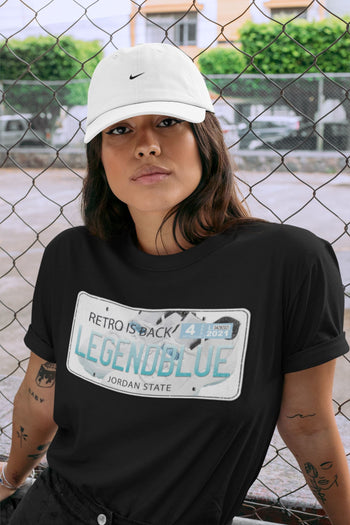 Jordan 11 Legend Blue Sneaker Match Tees Jordan Plate Sneaker Tees Jordan 11 Legend Blue Sneaker Release Tees Unisex Shirts