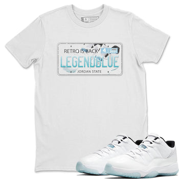 Jordan 11 Legend Blue Sneaker Match Tees Jordan Plate Sneaker Tees Jordan 11 Legend Blue Sneaker Release Tees Unisex Shirts