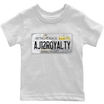 Jordan 12 Royalty Sneaker Match Tees Jordan Plate Sneaker Tees Jordan 12 Royalty Sneaker Release Tees Kids Shirts