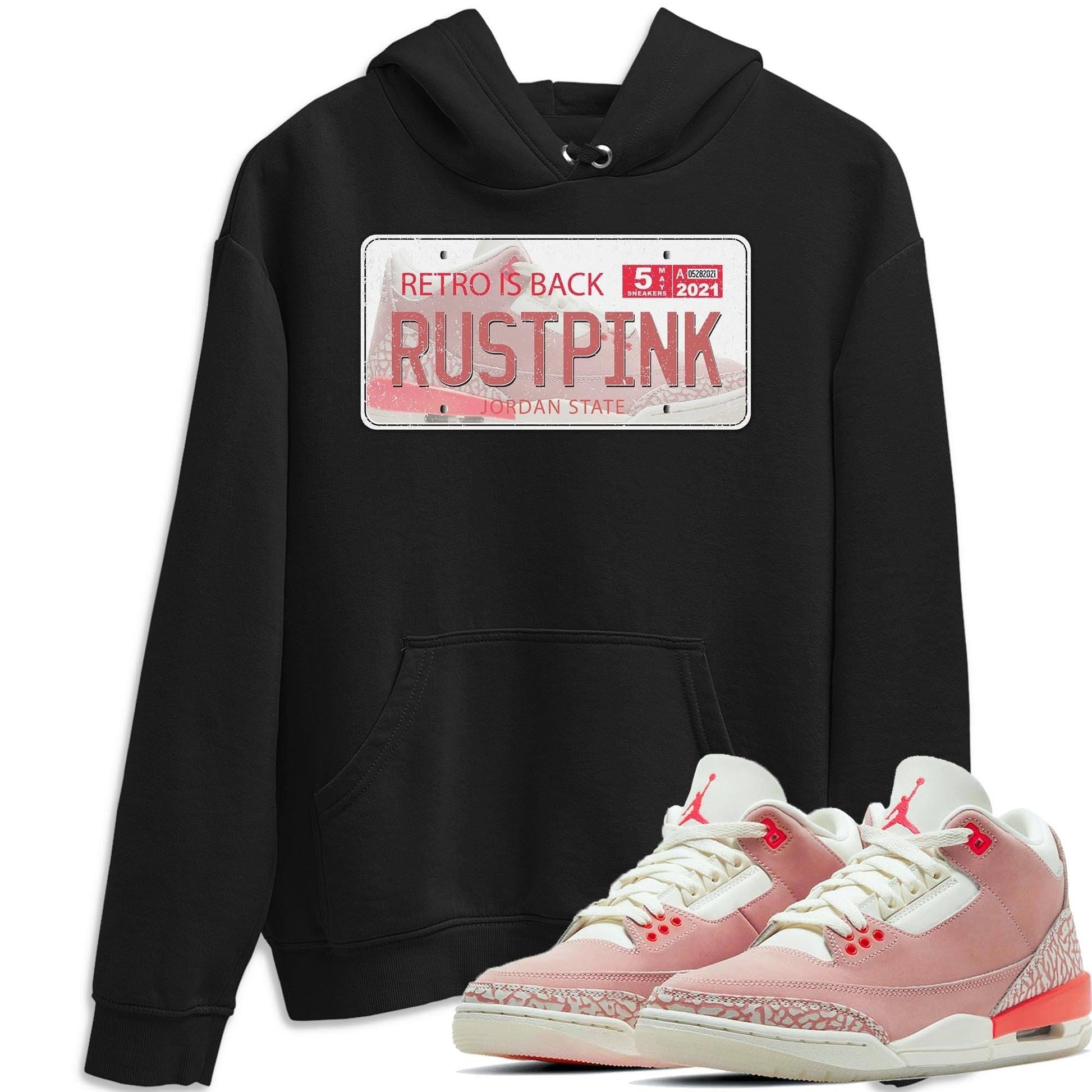 Jordan 3 Rust Pink Sneaker Match Tees Jordan Plate Sneaker Tees Jordan 3 Rust Pink Sneaker Release Tees Unisex Shirts