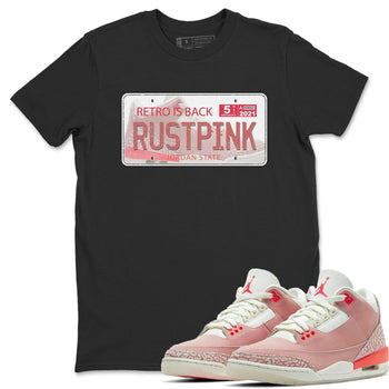 Jordan 3 Rust Pink Sneaker Match Tees Jordan Plate Sneaker Tees Jordan 3 Rust Pink Sneaker Release Tees Unisex Shirts