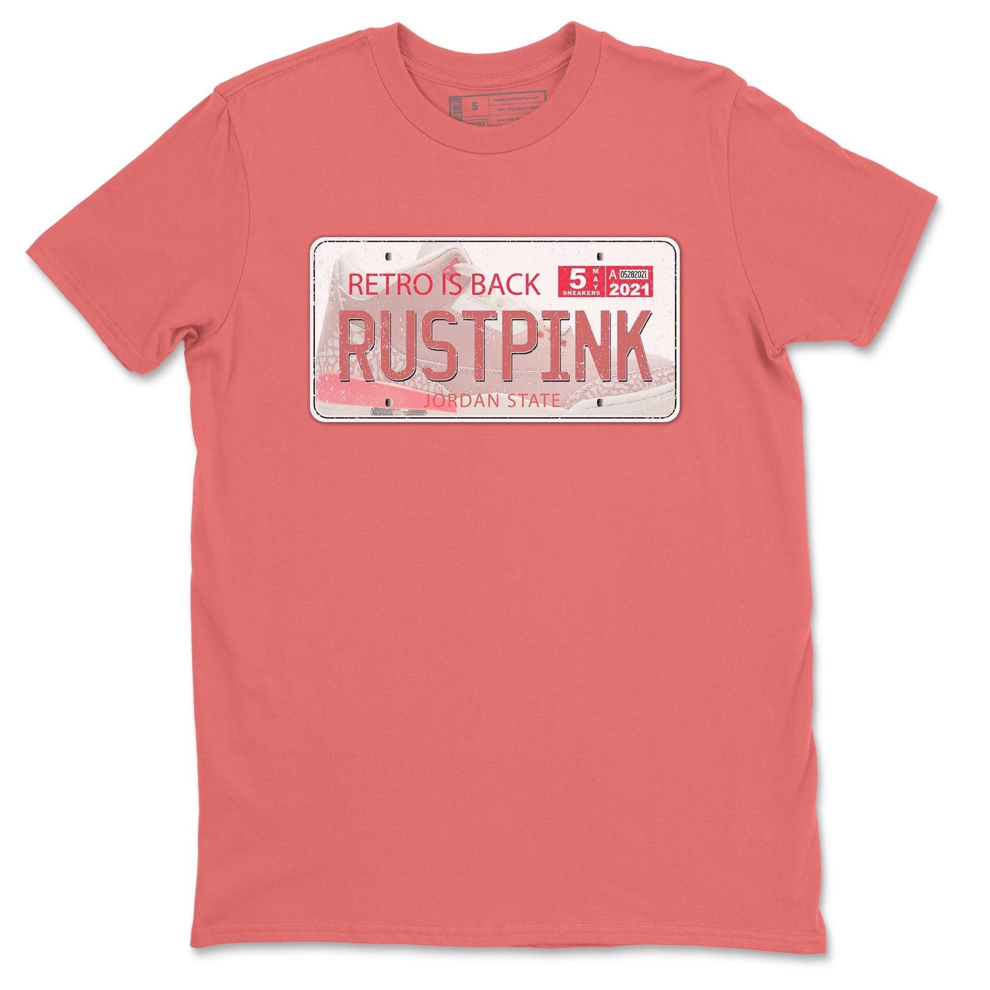 Jordan 3 Rust Pink Sneaker Match Tees Jordan Plate Sneaker Tees Jordan 3 Rust Pink Sneaker Release Tees Unisex Shirts