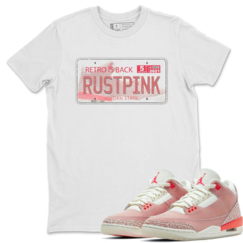 Jordan 3 Rust Pink Sneaker Match Tees Jordan Plate Sneaker Tees Jordan 3 Rust Pink Sneaker Release Tees Unisex Shirts