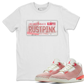Jordan 3 Rust Pink Sneaker Match Tees Jordan Plate Sneaker Tees Jordan 3 Rust Pink Sneaker Release Tees Unisex Shirts