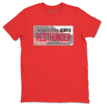 Jordan 4 Red Thunder Sneaker Match Tees Jordan Plate Sneaker Tees Jordan 4 Red Thunder Sneaker Release Tees Unisex Shirts