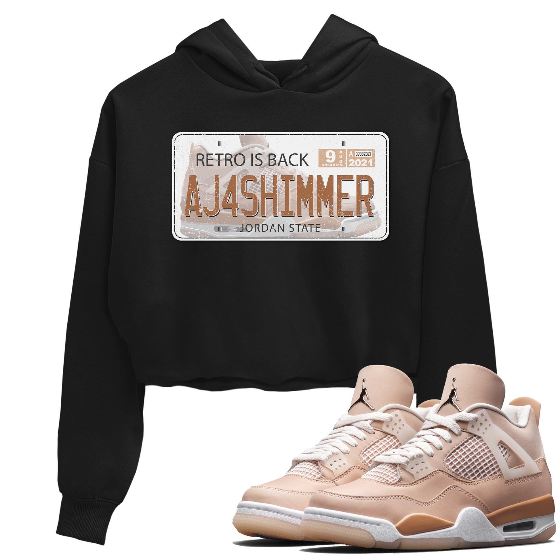 Jordan 4 Shimmer Sneaker Match Tees Jordan Plate Sneaker Tees Jordan 4 Shimmer Sneaker Release Tees Women's Shirts