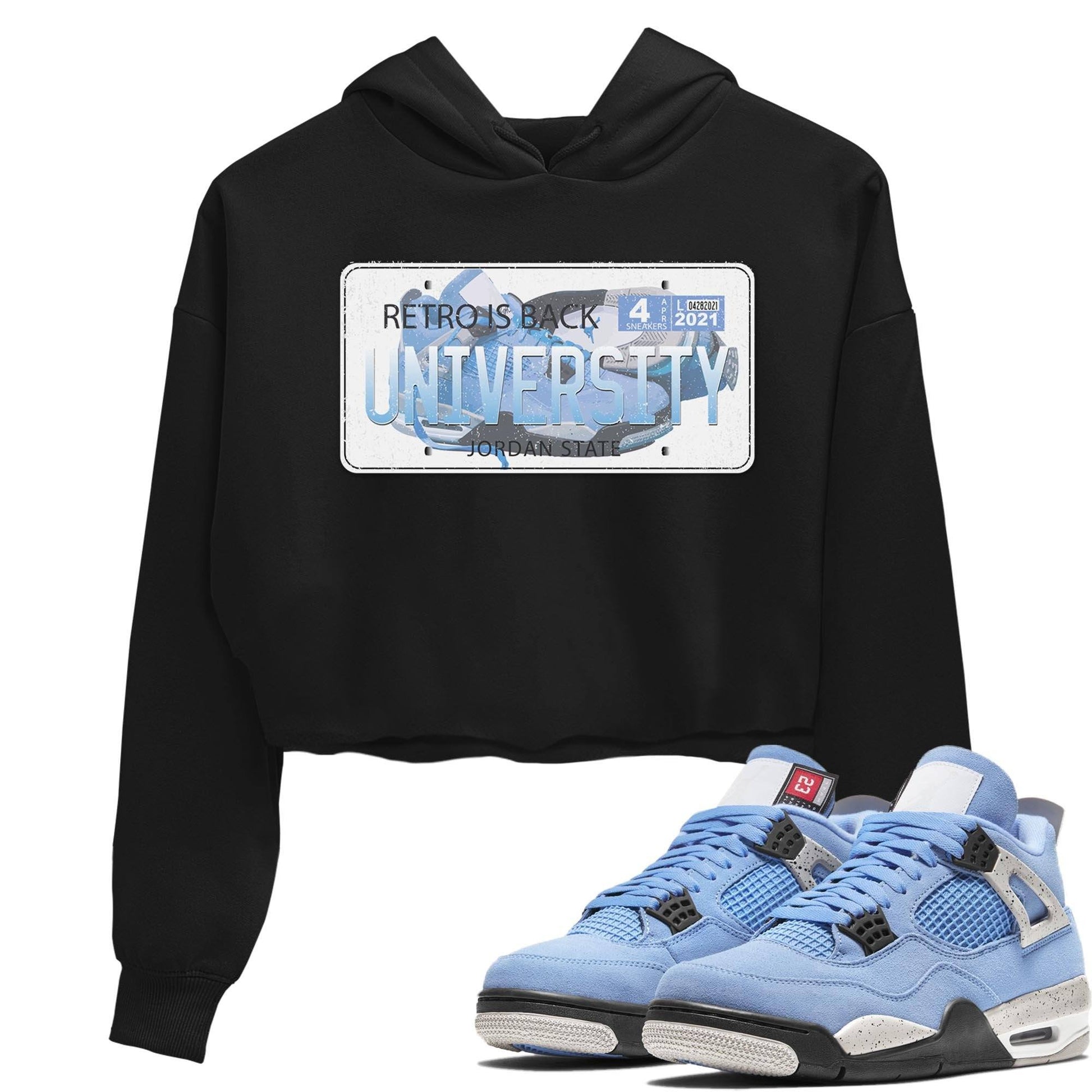 Jordan 4 University Blue Sneaker Match Tees Jordan Plate Sneaker Tees Jordan 4 University Blue Sneaker Release Tees Women's Shirts