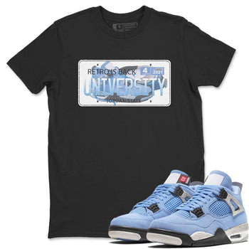 Jordan 4 University Blue Sneaker Match Tees Jordan Plate Sneaker Tees Jordan 4 University Blue Sneaker Release Tees Unisex Shirts