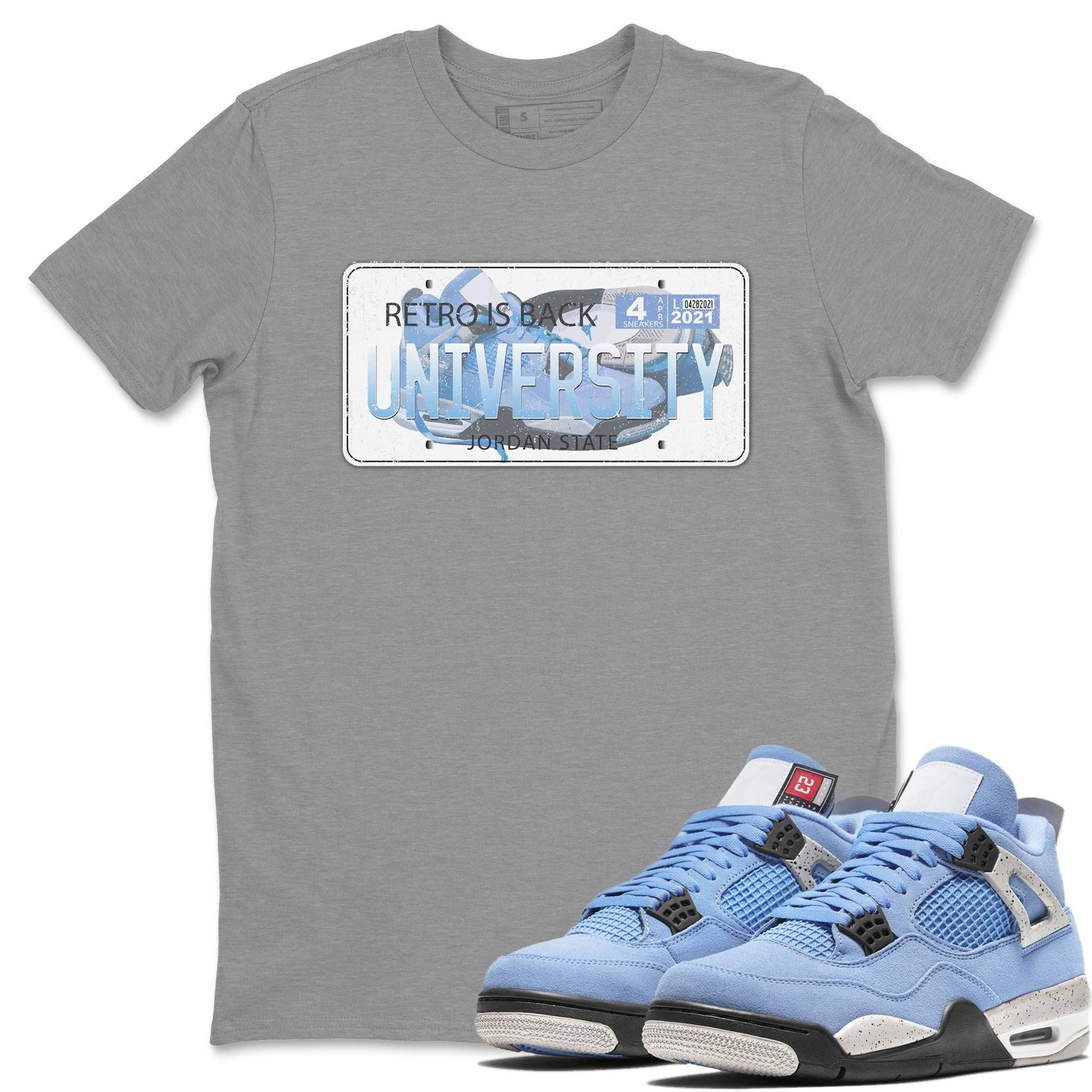 Jordan 4 University Blue Sneaker Match Tees Jordan Plate Sneaker Tees Jordan 4 University Blue Sneaker Release Tees Unisex Shirts