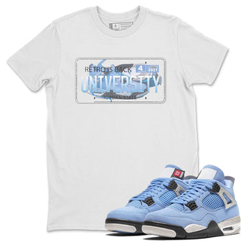 Jordan 4 University Blue Sneaker Match Tees Jordan Plate Sneaker Tees Jordan 4 University Blue Sneaker Release Tees Unisex Shirts