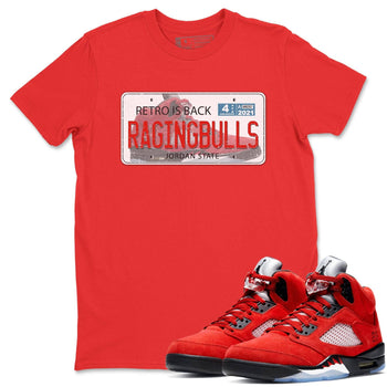 Jordan 5 Raging Bull Sneaker Match Tees Jordan Plate Sneaker Tees Jordan 5 Raging Bull Sneaker Release Tees Unisex Shirts