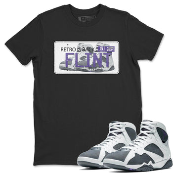 Jordan 7 Flint Sneaker Match Tees Jordan Plate Sneaker Tees Jordan 7 Flint Sneaker Release Tees Unisex Shirts