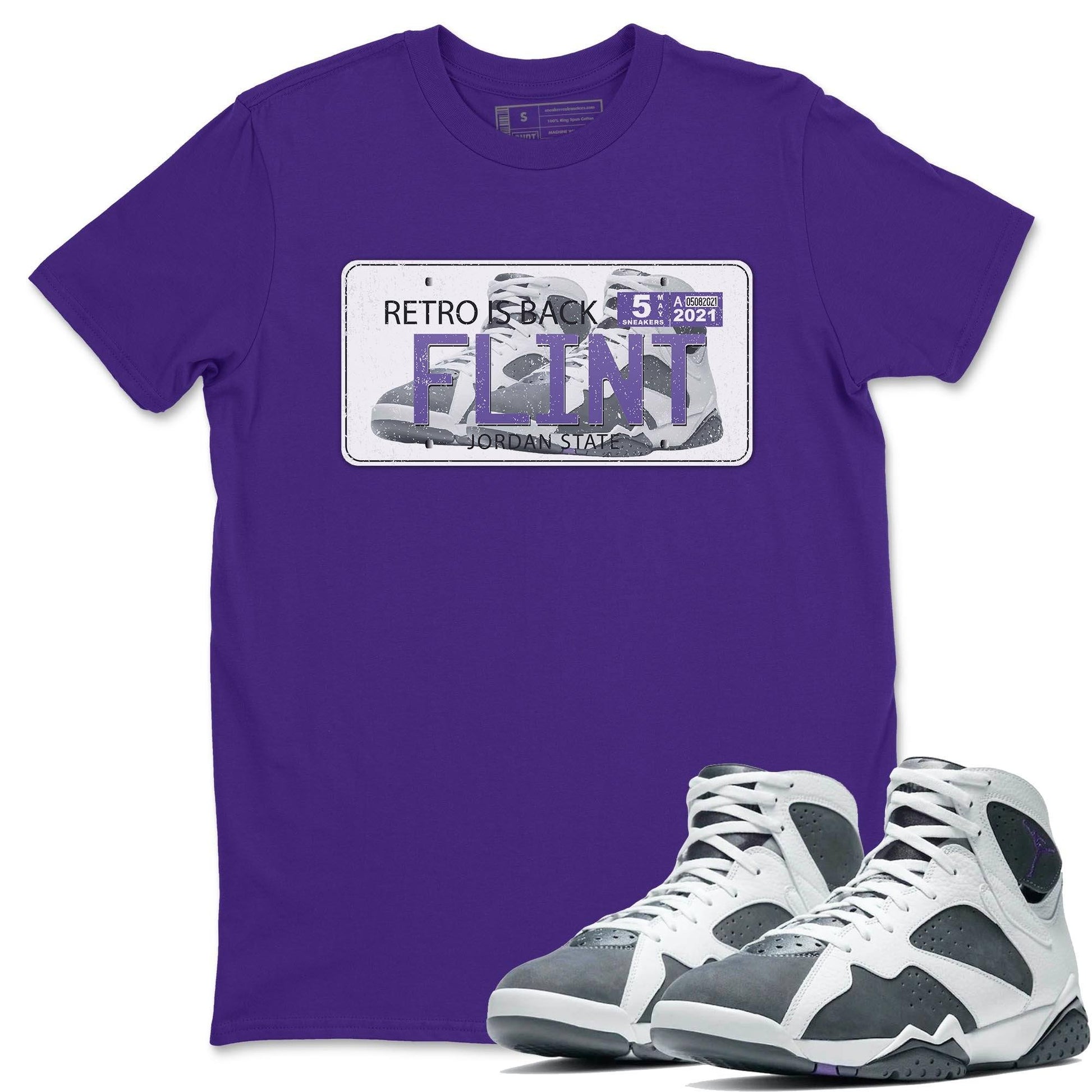 Jordan 7 Flint Sneaker Match Tees Jordan Plate Sneaker Tees Jordan 7 Flint Sneaker Release Tees Unisex Shirts