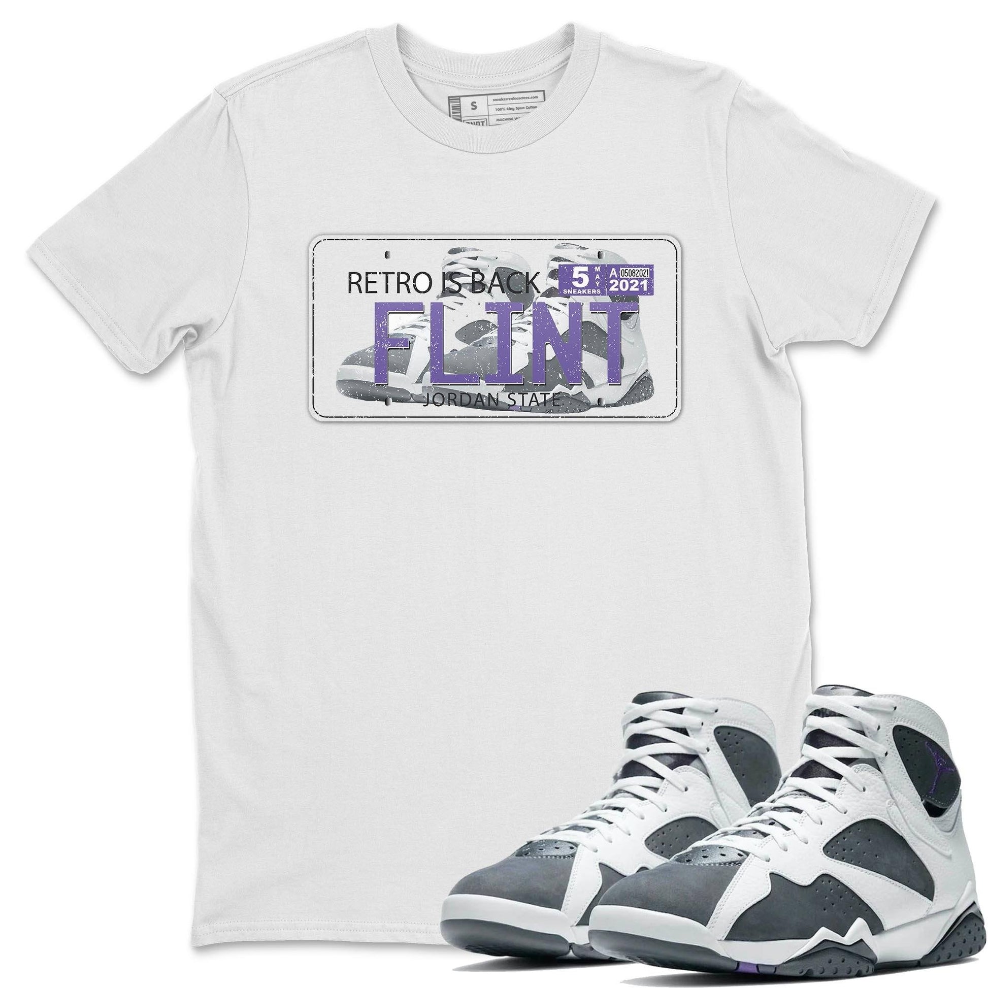 Jordan 7 Flint Sneaker Match Tees Jordan Plate Sneaker Tees Jordan 7 Flint Sneaker Release Tees Unisex Shirts