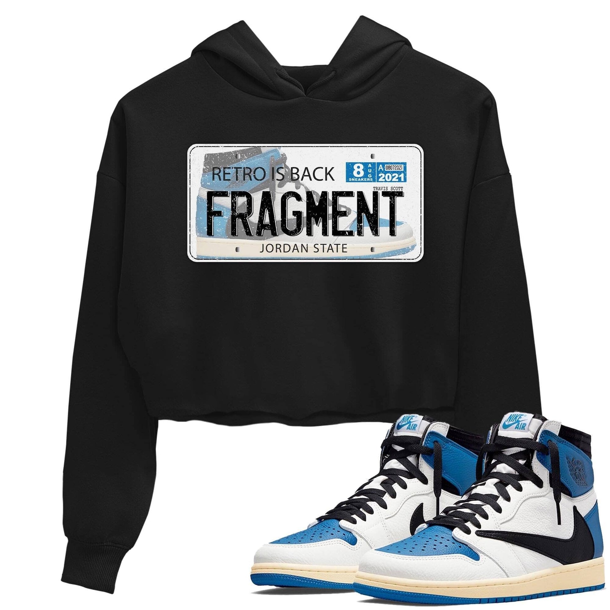 Jordan 1 Travis Scott Fragment Sneaker Match Tees Jordan Plate Sneaker Tees Jordan 1 Travis Scott Fragment Sneaker Release Tees Women's Shirts