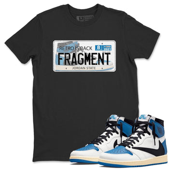 Jordan 1 Travis Scott Fragment Sneaker Match Tees Jordan Plate Sneaker Tees Jordan 1 Travis Scott Fragment Sneaker Release Tees Unisex Shirts